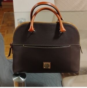 Dooney & Bourke Chocolate Brown Leather Satchel